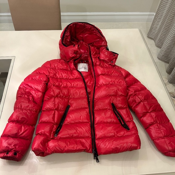 Moncler  woman’s red jacket/ new with out  tags size 1 - Picture 1 of 8